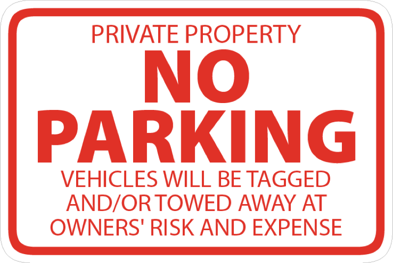 Parking and Regulation Signs 18x24
